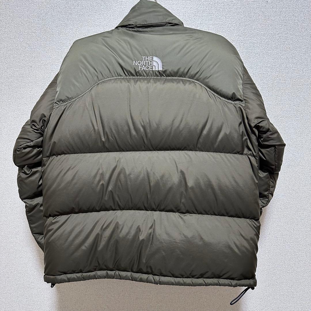 希少 ノースフェイス ヌプシ センターロゴ カーキ700フィル ダウン