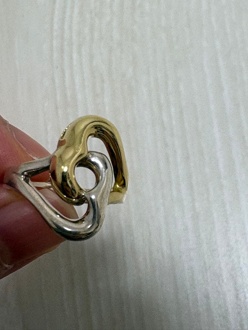 Tiffany ダブルハートリング 9号 - アクセサリー低 価格