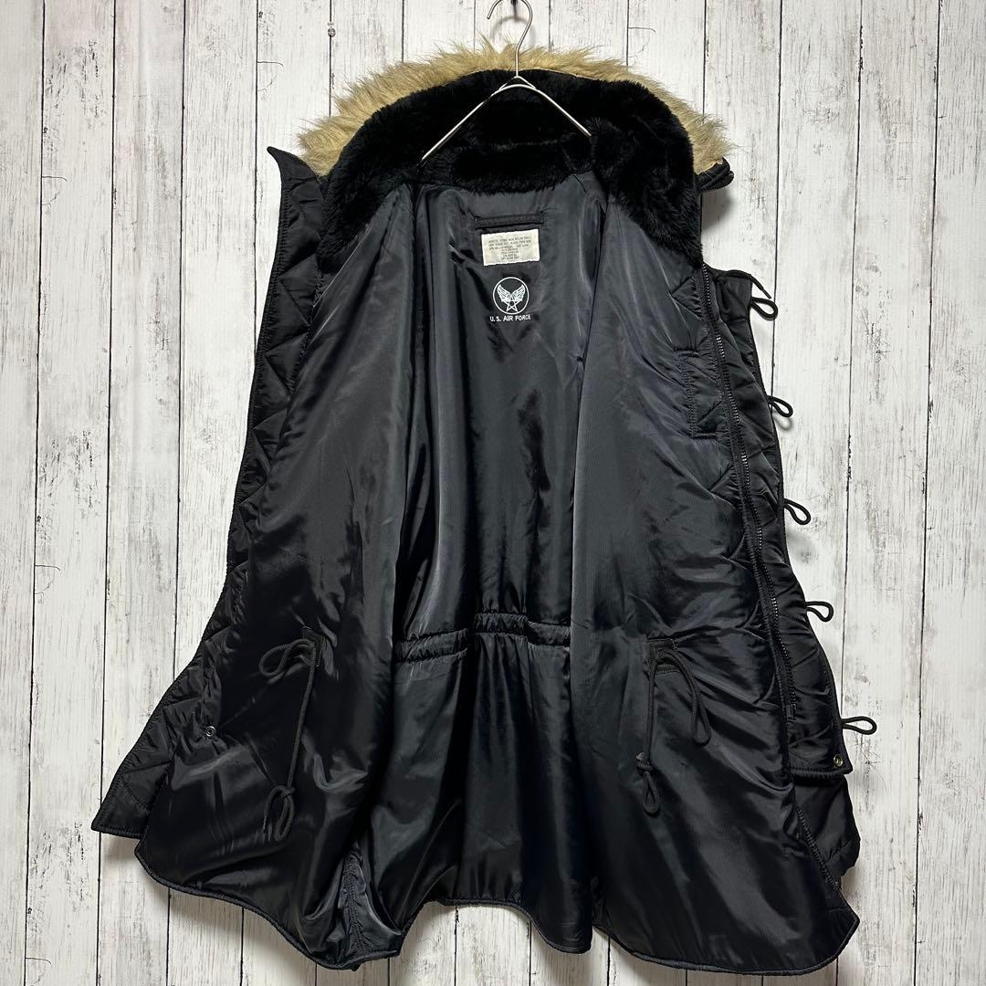 【U.S.AIRFORCE☆N3B】フライトジャケット☆ミリタリー☆ブラック☆L