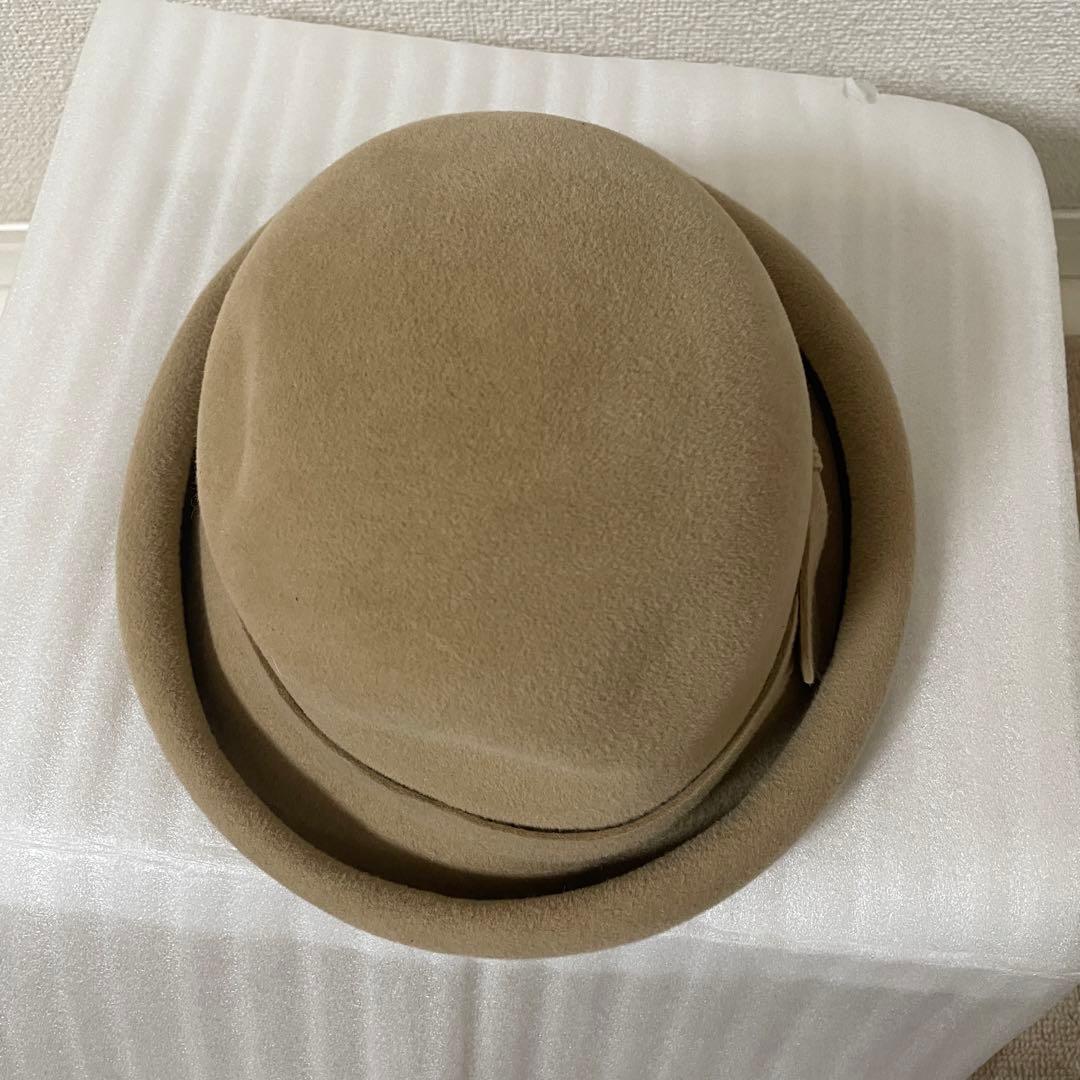 マキシン MAXIM ハット 帽子 兎毛 ベージュ色 日本製 - メルカリ