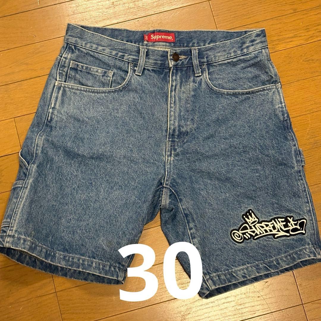 Supreme デニムショートパンツ グラフィティ Supreme x Nike デニムショートパンツ ブラック - 24SS - メルカリ