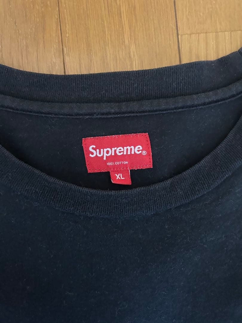 Supreme ブラック 長袖カットソー XL - メルカリ