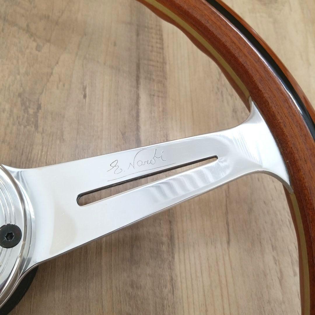NARDI☆ナルディクラシックVITEウッドステアリングポリッシュスポーク