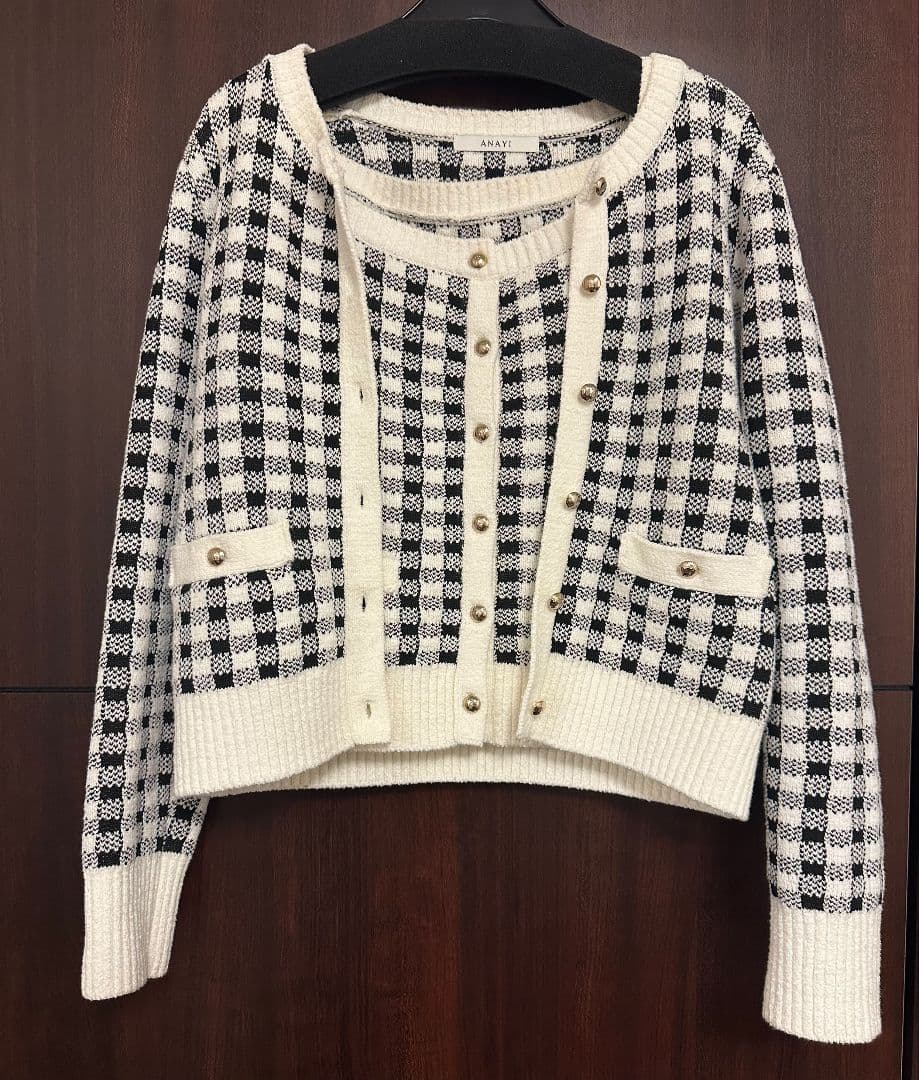 【極美品】 ANAYI　ニットカーディガン　２点セット 極美品】 ANAYI ニットカーディガン 2点セット