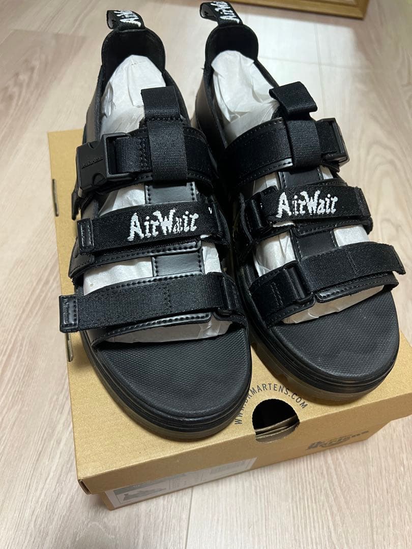 ドクターマーチン PEARSON ペアソン サンダル ブラック UK7 - メルカリ