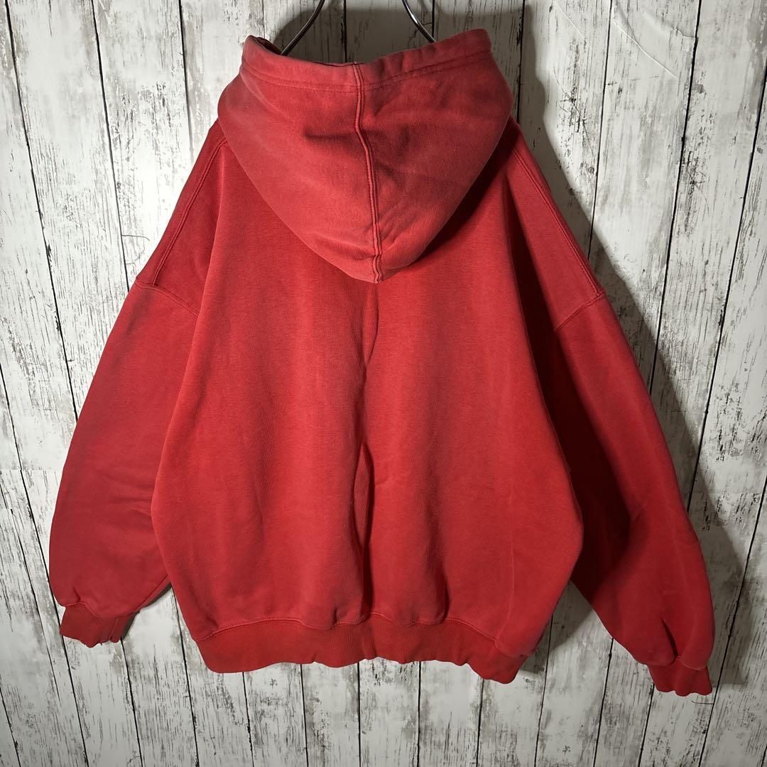 ショーンジョン パーカー センターロゴ刺繍 フェード 90s ヒップホップ