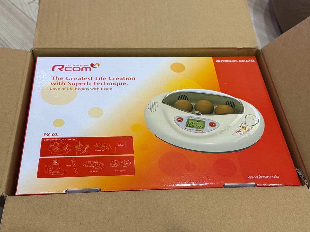 リトルママ　Rcom PX-03 デジタル卵用インキュベーター Rcom プロ ミニ PX-03(リトルママ小型デジタル孵卵器) | こんぱまる