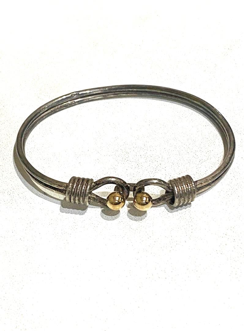 鑑定済 TIFFANY ティファニー ダブルループバングル 楽天市場】【中古】｜TIFFANY&Co. ティファニー ダブルループ バングル