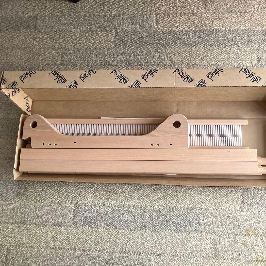 アッシュフォード　リジッドへドル　80cm幅 アシュフォード リジッドヘドル80cm 白木 組立キット ＜卓上 手織り機