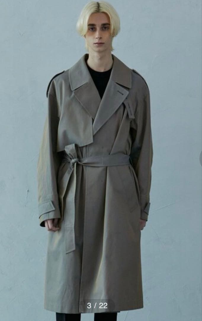 PUBLIC TOKYO】カーキトレンチコート オーバーサイズ - メルカリ