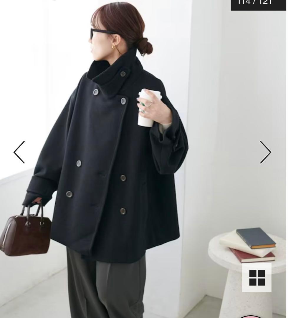 ♡人気完売　スタンドミドルコート♡ スタンドカラー ミドルコート