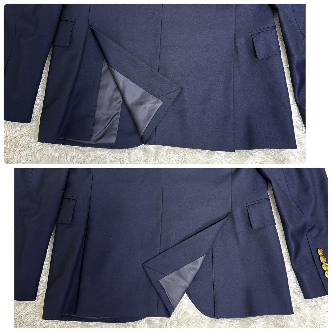 ポロラルフローレン ウールツイルブレザー 38S 紺ブレ 金ボタン 紺ブレ