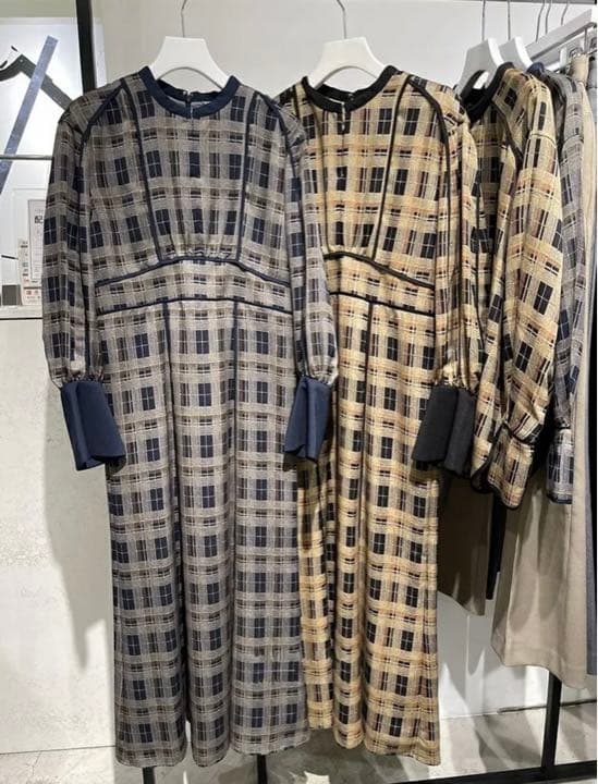 クラネ正規品❗️新品紙タグ付き⭐️ワンピCHECK PIPING ONE PIECE
