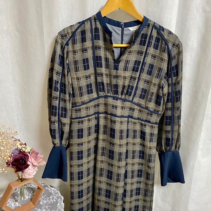 クラネ正規品❗️新品紙タグ付き⭐️ワンピCHECK PIPING ONE PIECE