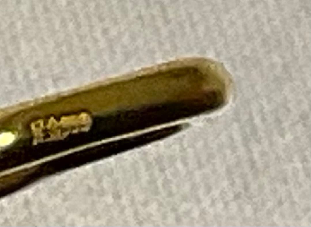 K24 ハートのペンダントトップ 約10mm マット（?）加工 足金999刻印