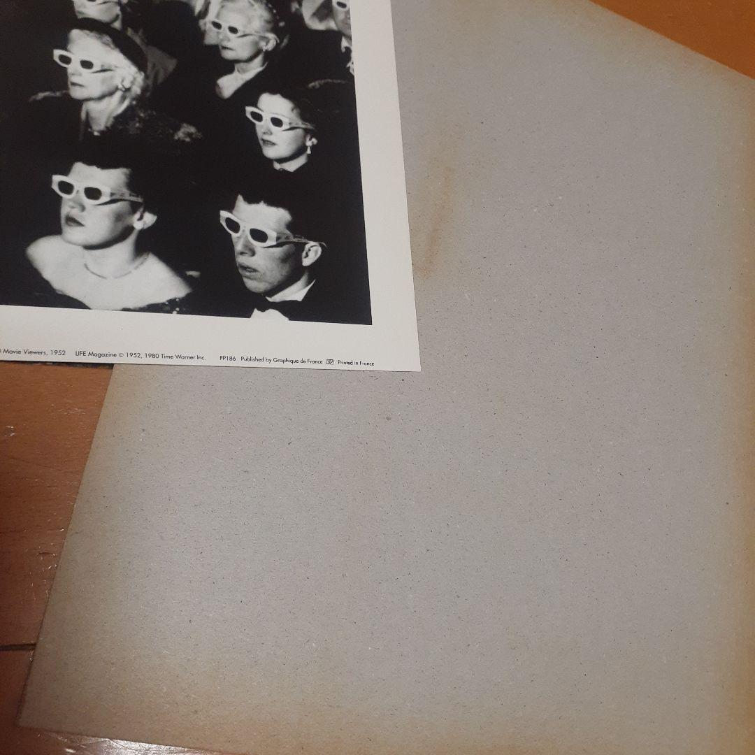 ビンテージ ミッドセンチュリー FRANCEプリント 3D CINEMAポスター