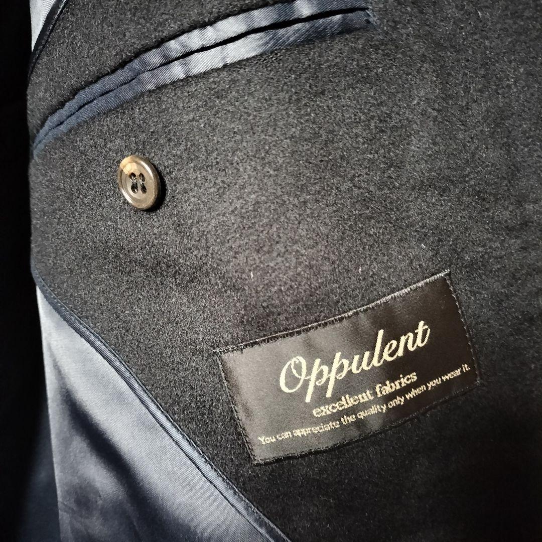 上質なカシミヤ100%】ヴィンテージ古着 ステンカラーコートロング 比翼