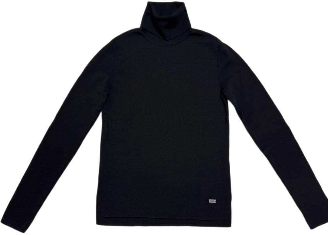 FOXEY グレースウール タートルネック セーター 黒 38 グレースウール