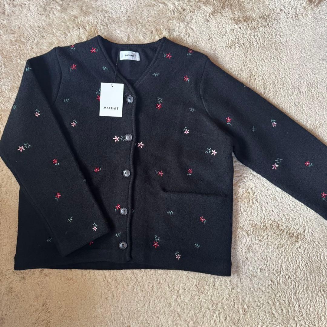 新品タグ付】MACHATT マチャット 刺繍 ウール ジャケット カーディガン