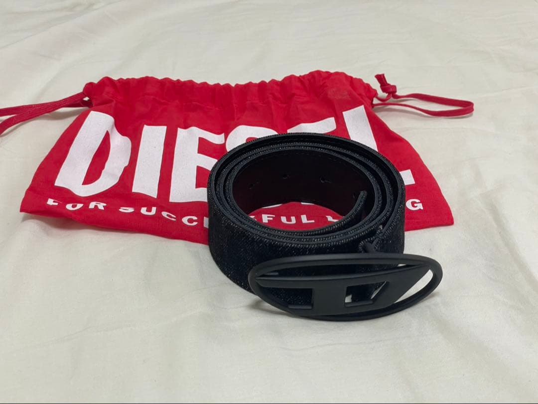 DIESEL ブラック ベルト 80/32 専用袋付き DIESEL ブラック ベルト 80/32 - メルカリ