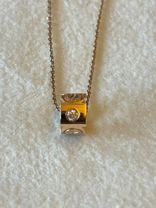 コアナニ☆ハワイアンジュエリー☆一粒ダイヤ♪バレルペンダントトップ☆可愛い♪ ALOHA MANA（アロハマナ） ハワイアンジュエリー ペンダント トップ