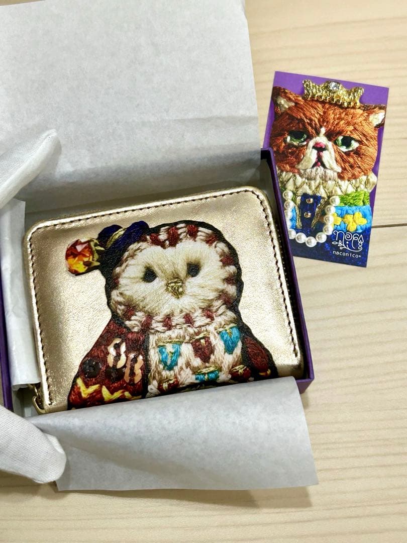 ペルケ perche/ naconico カードウォレット フクロウ ふくろう - メルカリ