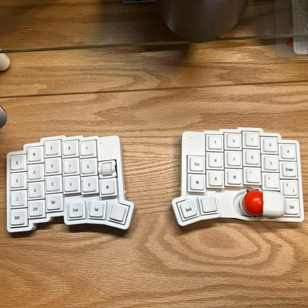 roBa-LP 無線接続 左右分割 トラックボール キーボード 完成品 - メルカリ