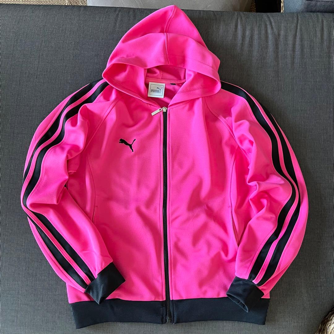 希少レア！美品☆プーマ セットアップ ショッキングピンク ジャージ2本