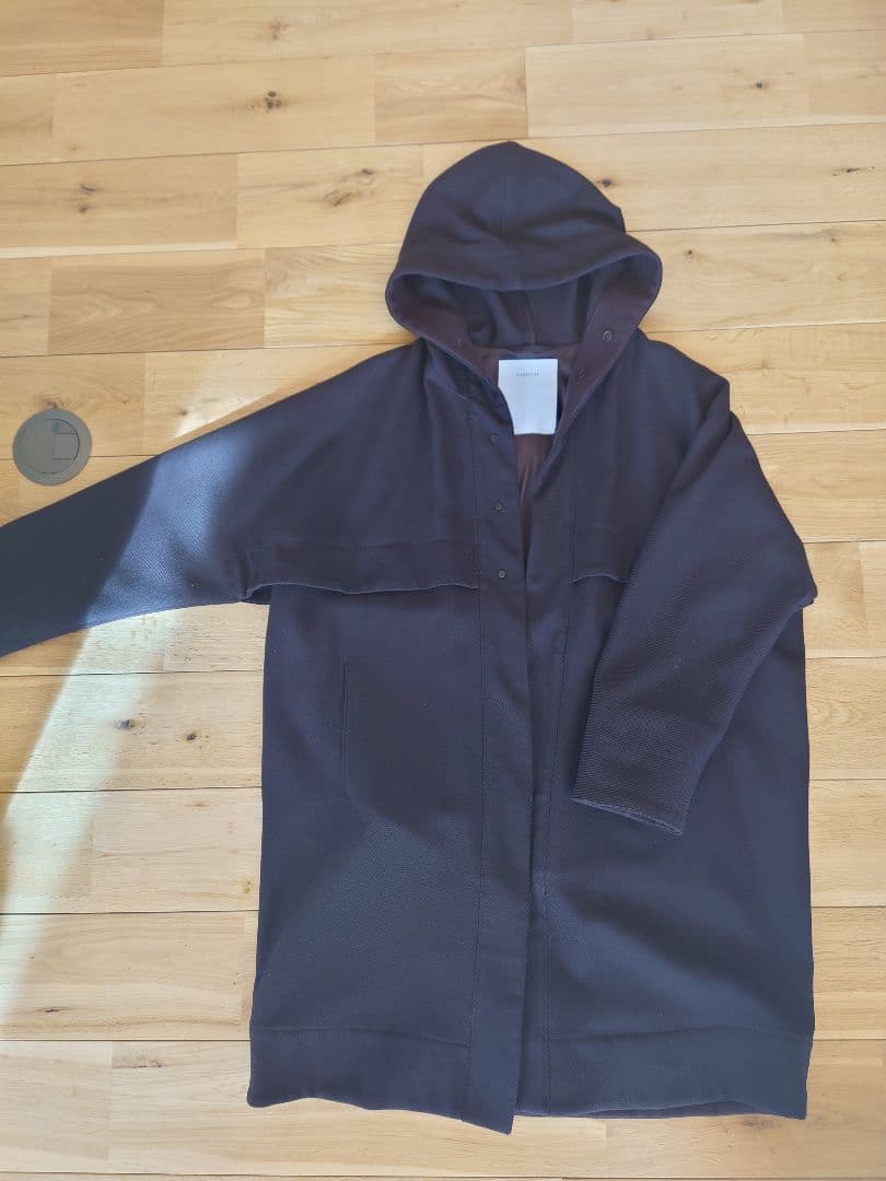 OVERCOAT 大丸製作所 2 フーデッドコート　ウール　サイズ1 ブラウン OVERCOAT 大丸製作所 2 フーデッドコート ウール サイズ2 ブラウン