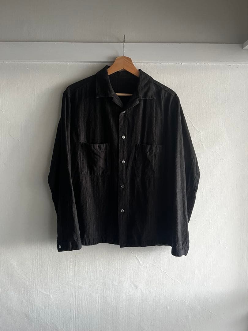 nestRobe CONFECT コットンウールオープンカラーシャツ nestRobe CONFECT コットンウールオープンカラーシャツ