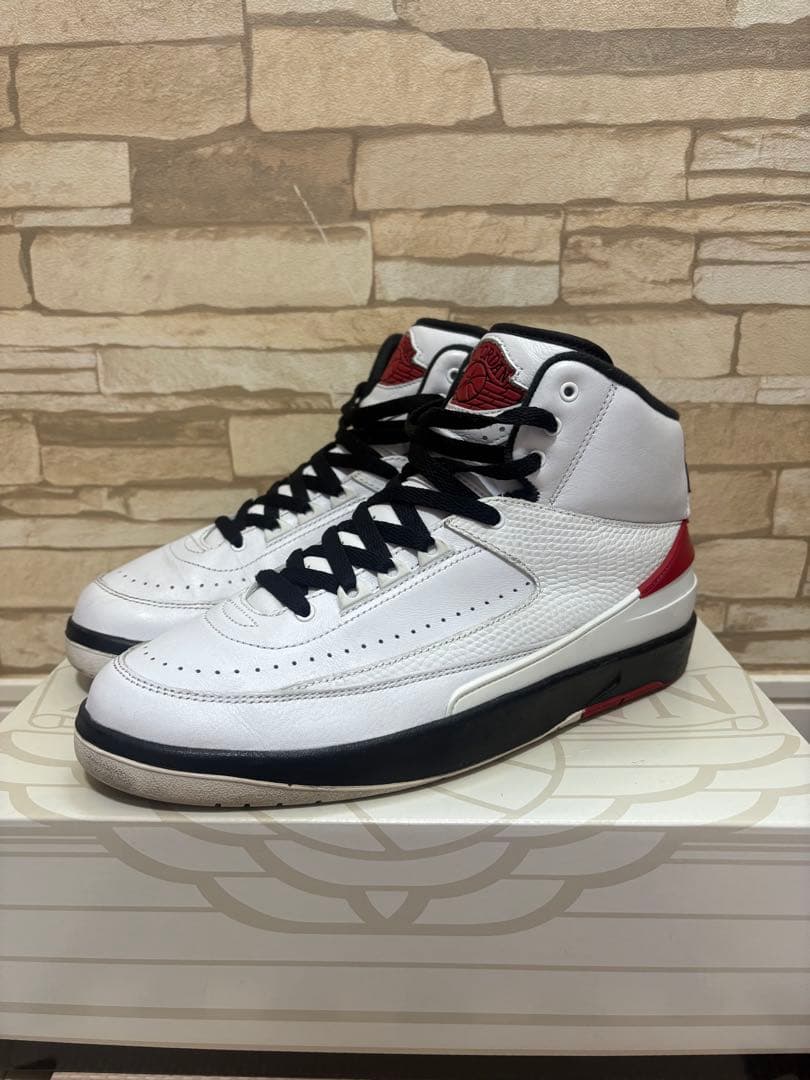 エアジョーダン2/NIKE Air Jordan 2 ホワイト/レッド/ブラック JORDAN Air 2 Retro DX2454 106 - Shiekh