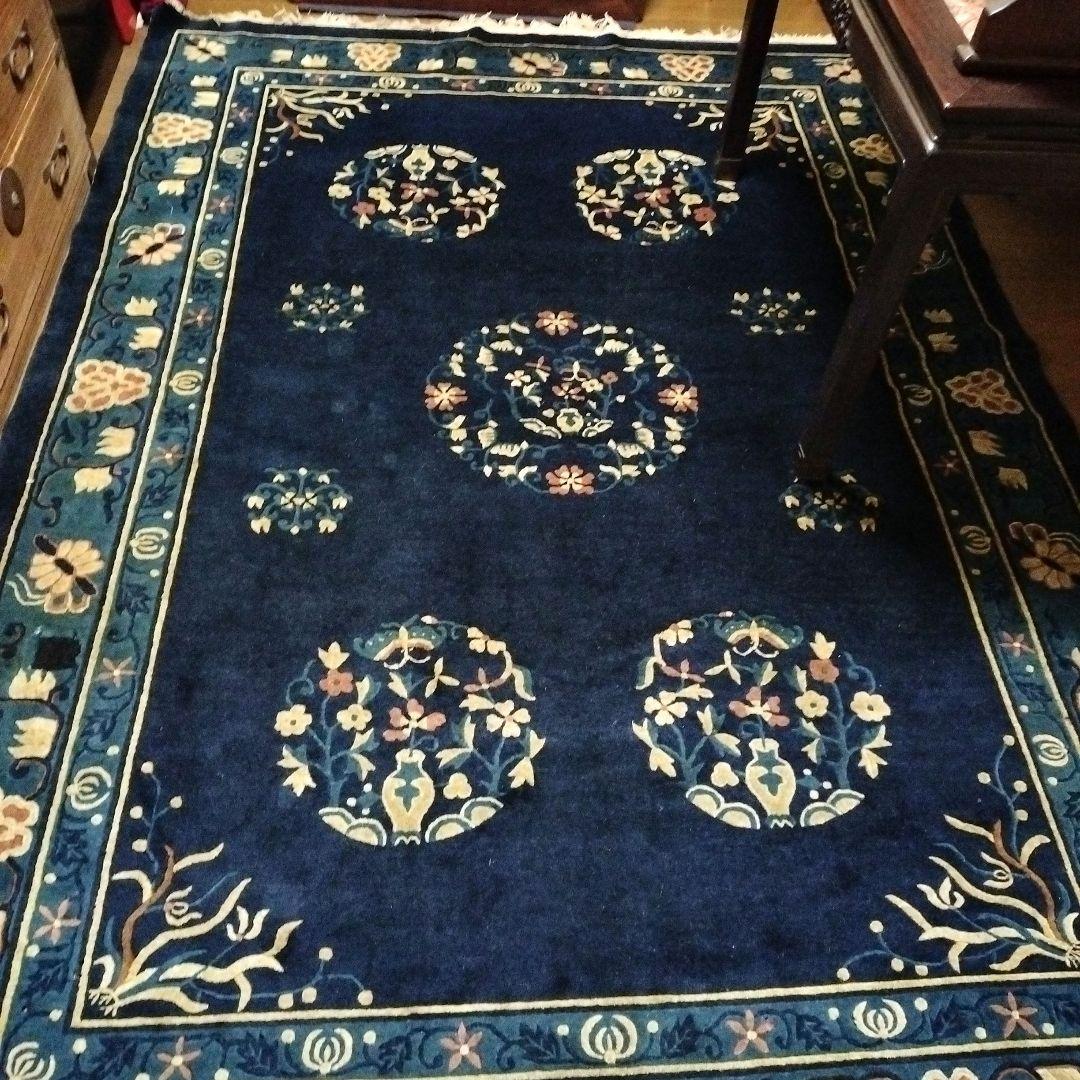 再再再お値下げ　アンティーク絨毯　清朝　鍋島緞通　赤穂　Muni　265✕165 再再再お値下げ アンティーク絨毯 清朝 鍋島緞通 赤穂 Muni 265✕165