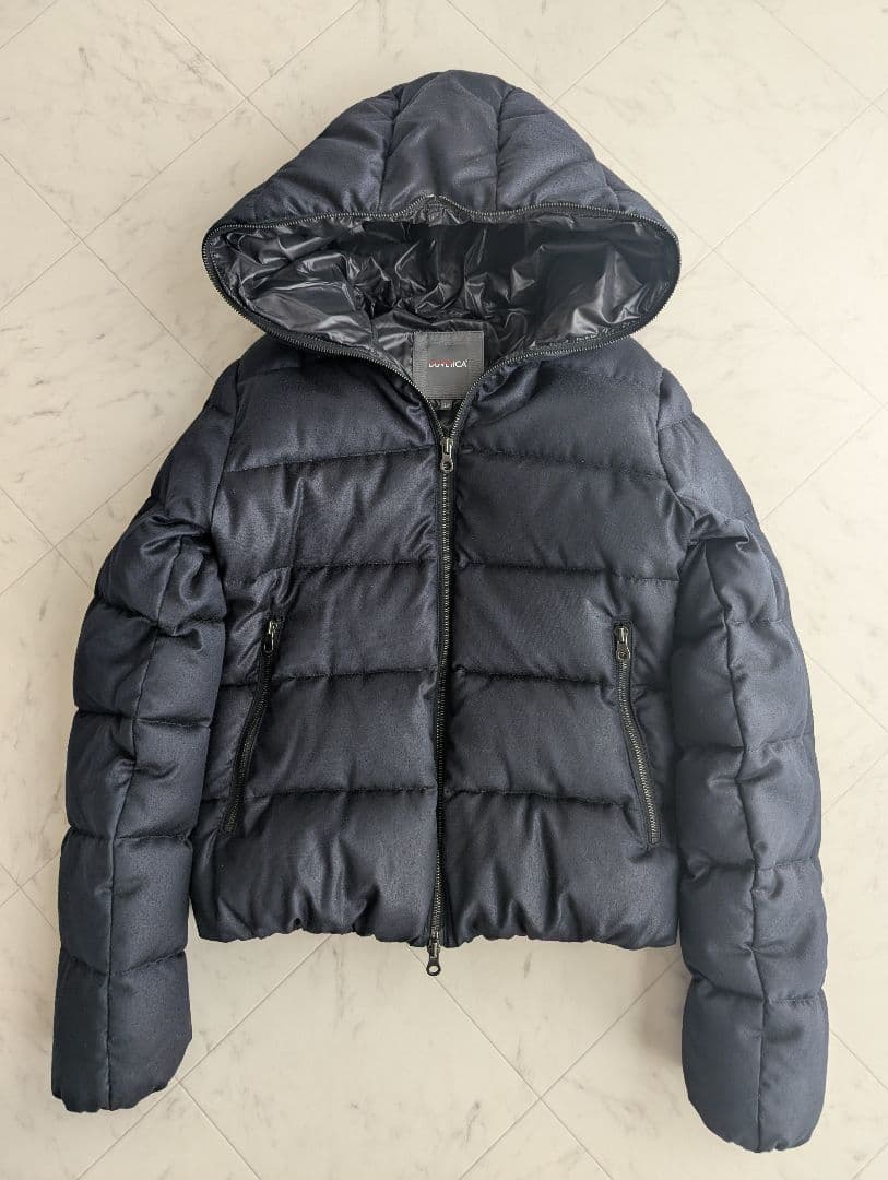 【美品】井川遥着用 デュベティカ カシミヤ ダウンTHIADUE ネイビー 38 美品】井川遥着用 デュベティカ カシミヤ ダウンTHIADUE グレー 38