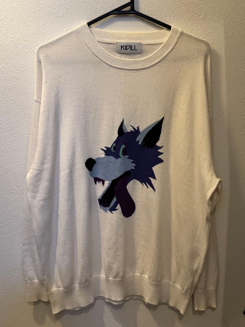 希少】15AW KIDILL 狼刺繍 ニットセーター - メルカリ