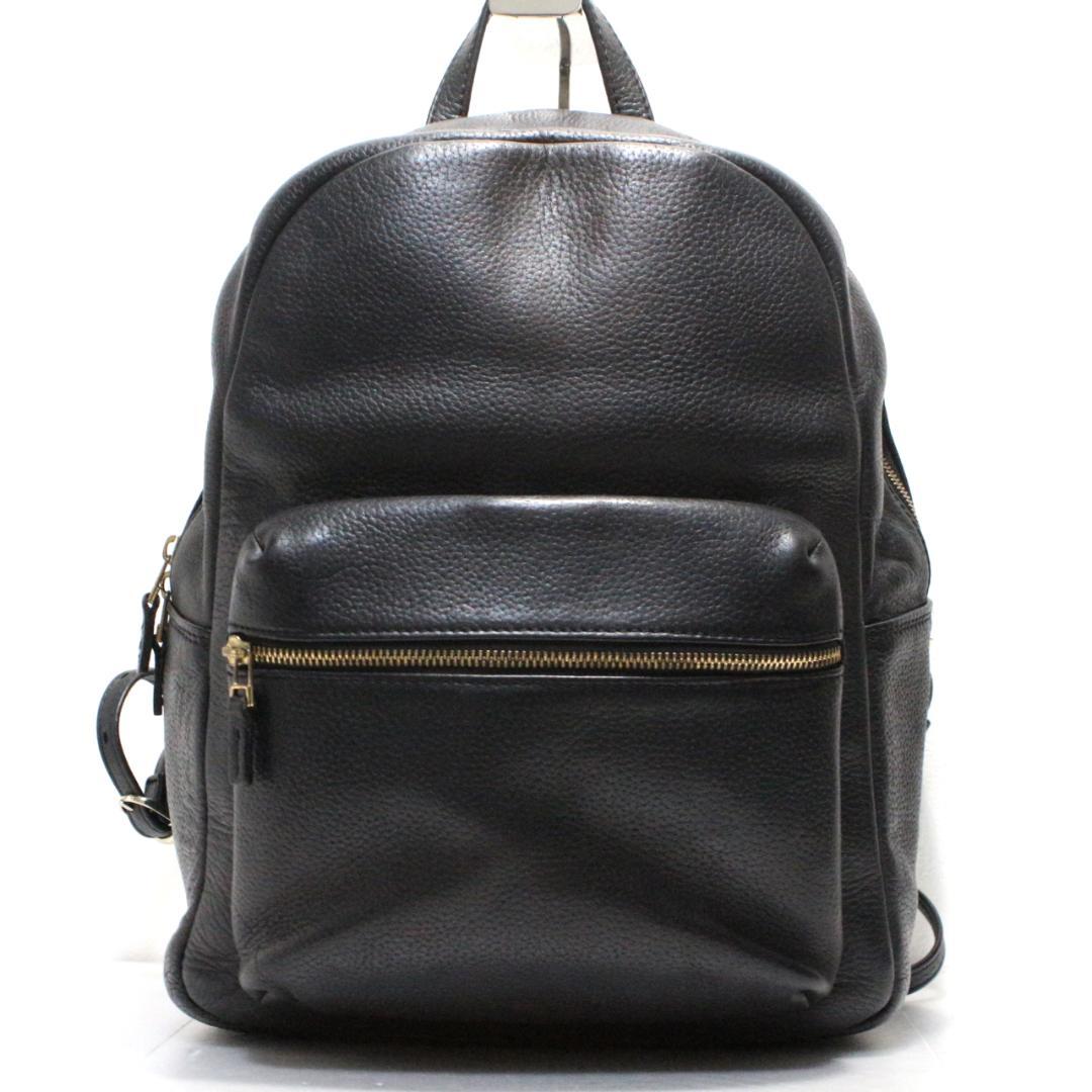 HushTug ハッシュタグ モンゴルレザー リュック ブラック 黒 廃盤品 HushTug ハッシュタグ モンゴルレザー リュック・デイパック ブラック