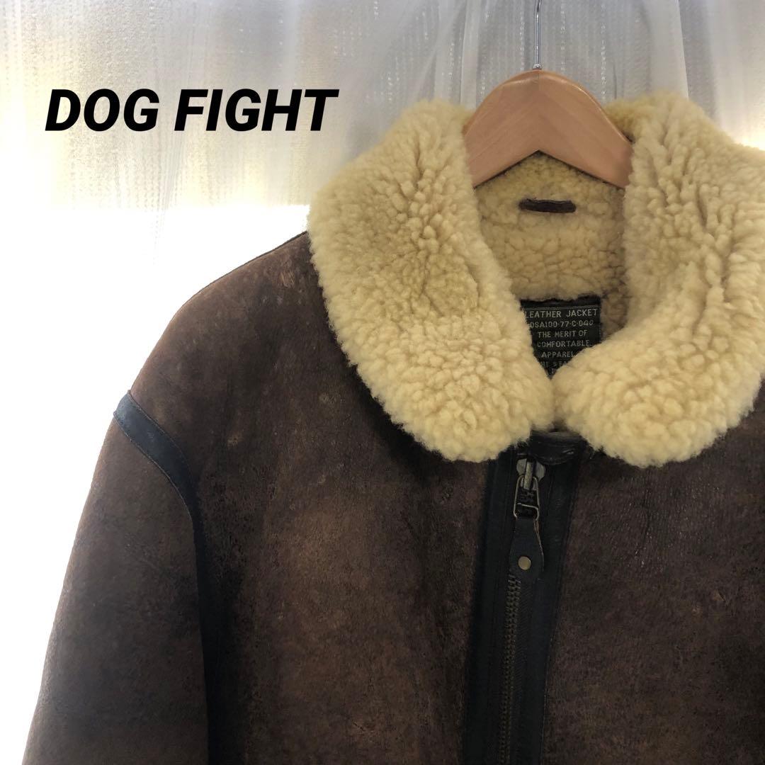 ドッグファイト 大きいサイズ ムートンジャケット ライダーズ