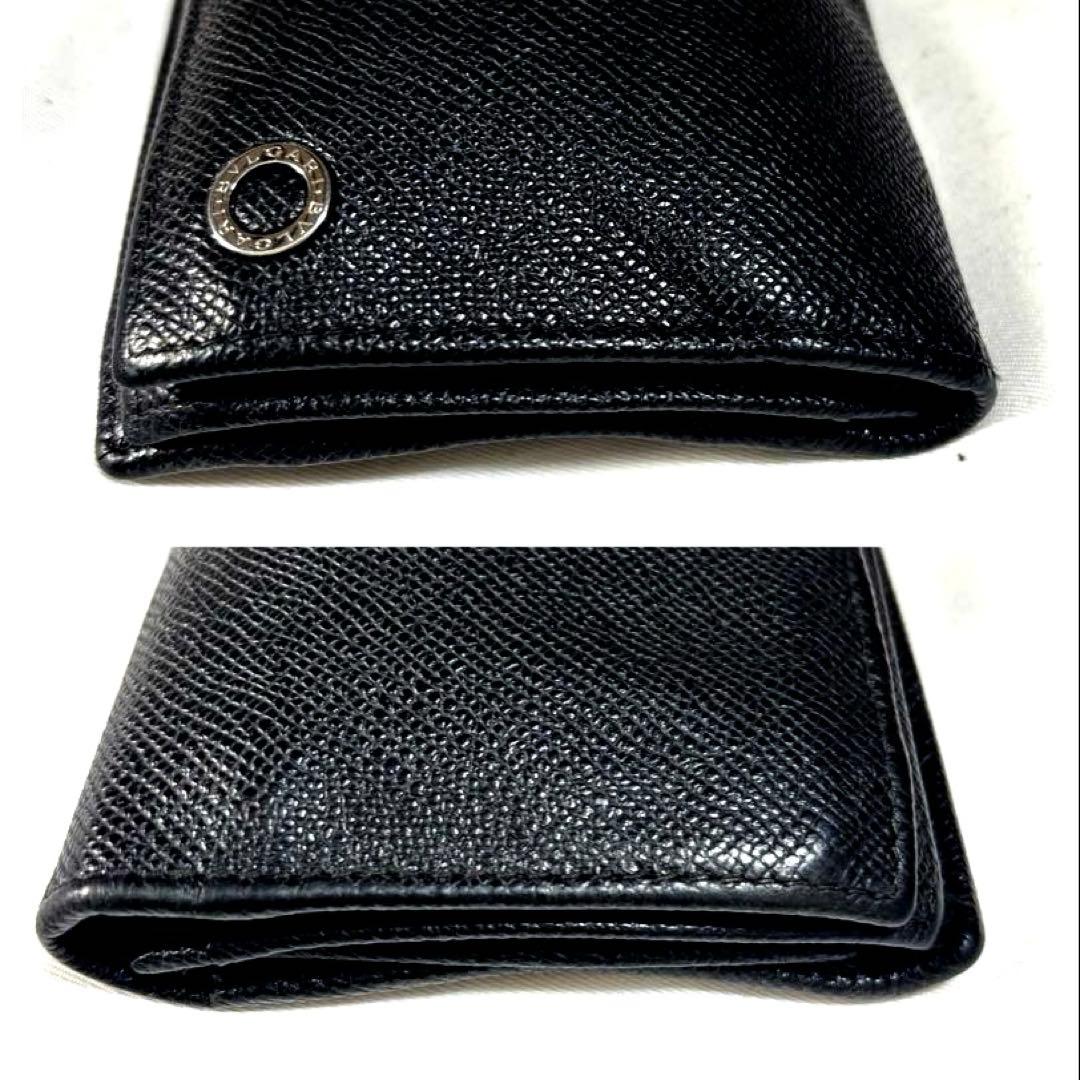 ✨BVLGARI ✨ブルガリ◇黒ブラック◇グレインフルレザー◇長財布