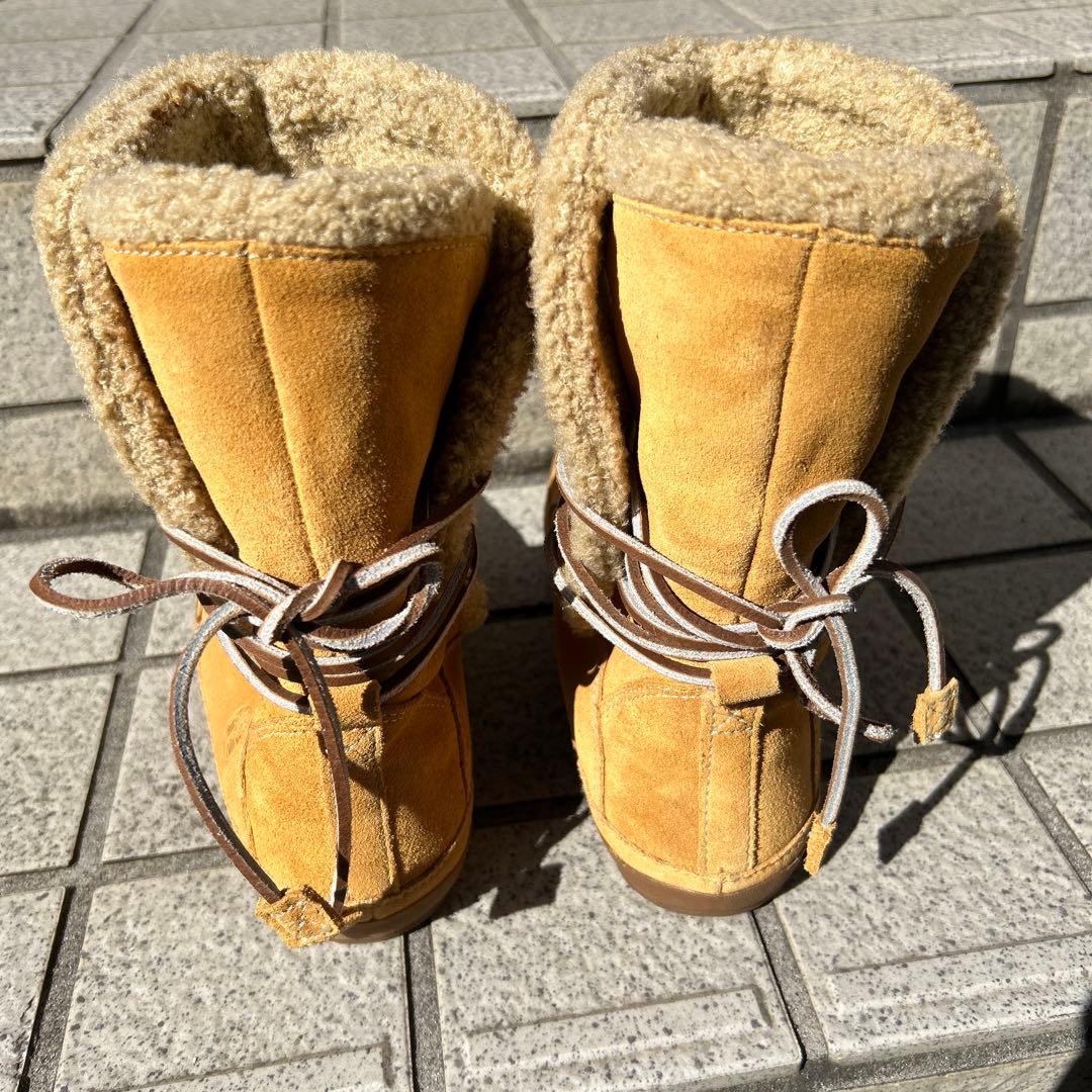 ティンバーランド ブーツ ムートン ボア 編み上げ - メルカリ