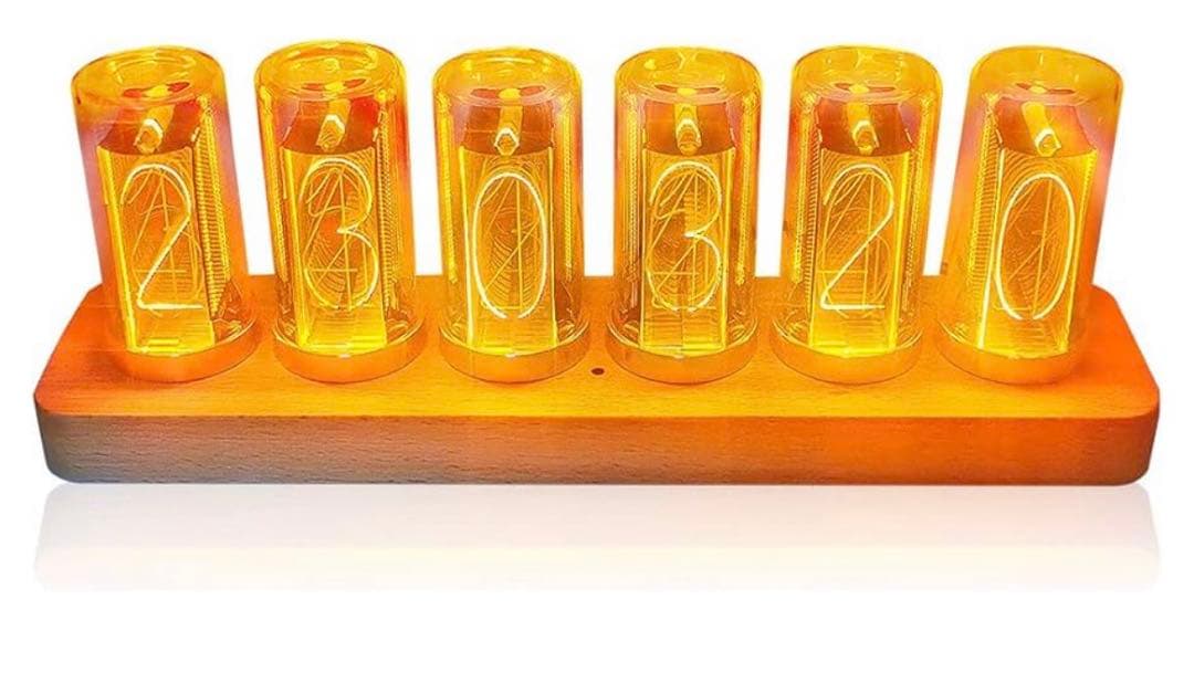 EGAOJP 目覚まし時計 レトロ 6桁LED Amazon.co.jp: EGAOJP 目覚まし時計 レトロ ニキシー時計 デジタル