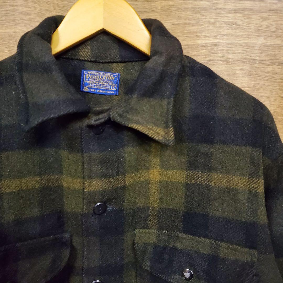 60s Pendleton ウール チェックジャケット USA製 vintage 60's アメリカ製 PENDLETONチェック ウールジャケット - 古着屋