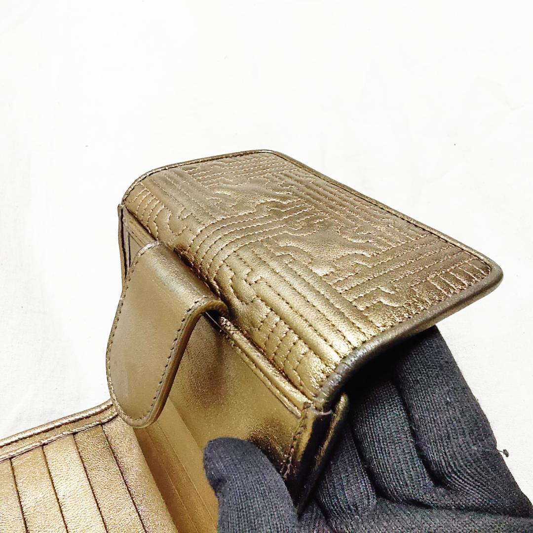 希少 ブルガリ 折財布 パレンテシ BVLGARI ゴールド 廃盤 クリップ開閉