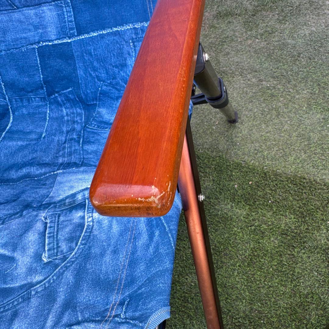 コールマンコラボmonroデニムブルー 折りたたみチェア 2脚セット