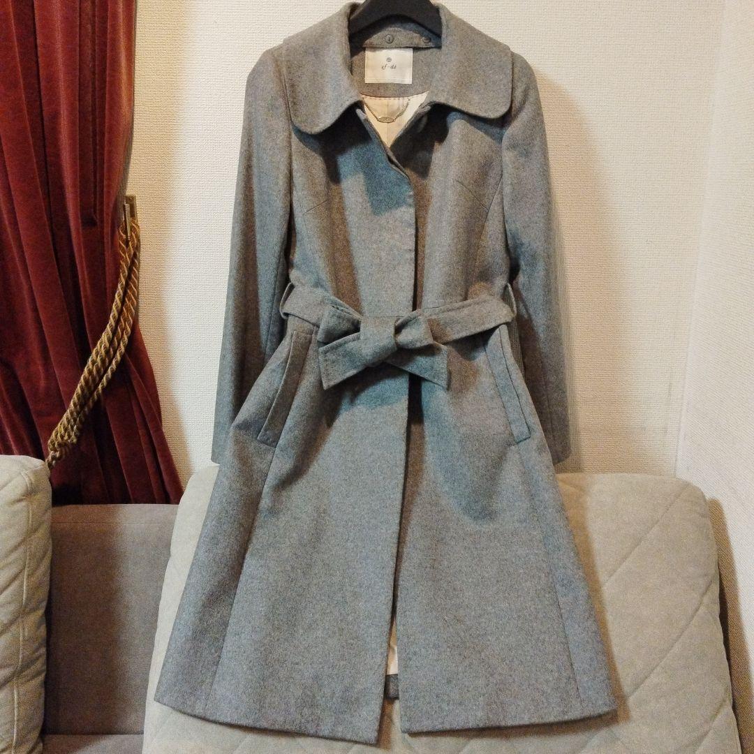 ef-de カシミヤ100％　美品　ロング　ベルテッドコート　エムズグレイシー 新作入荷情報〈カシミヤベルテッドロングコート〉 | m-i-d | M-PREMIER