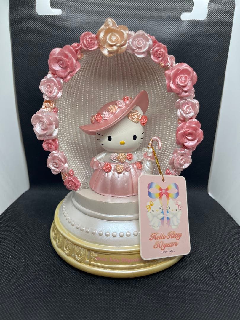 サンリオ ハローキティ 30周年記念 オルゴール付きライト 加藤工芸 レトロ 激レア】ハローキティ/加藤工芸/30周年記念陶器オルゴール/2004年