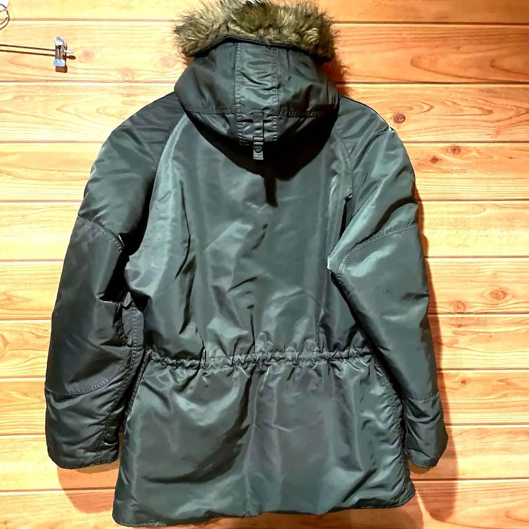 ALPHA N-3B(N) 米国製 M IDEALジップ ファー付 - メルカリ