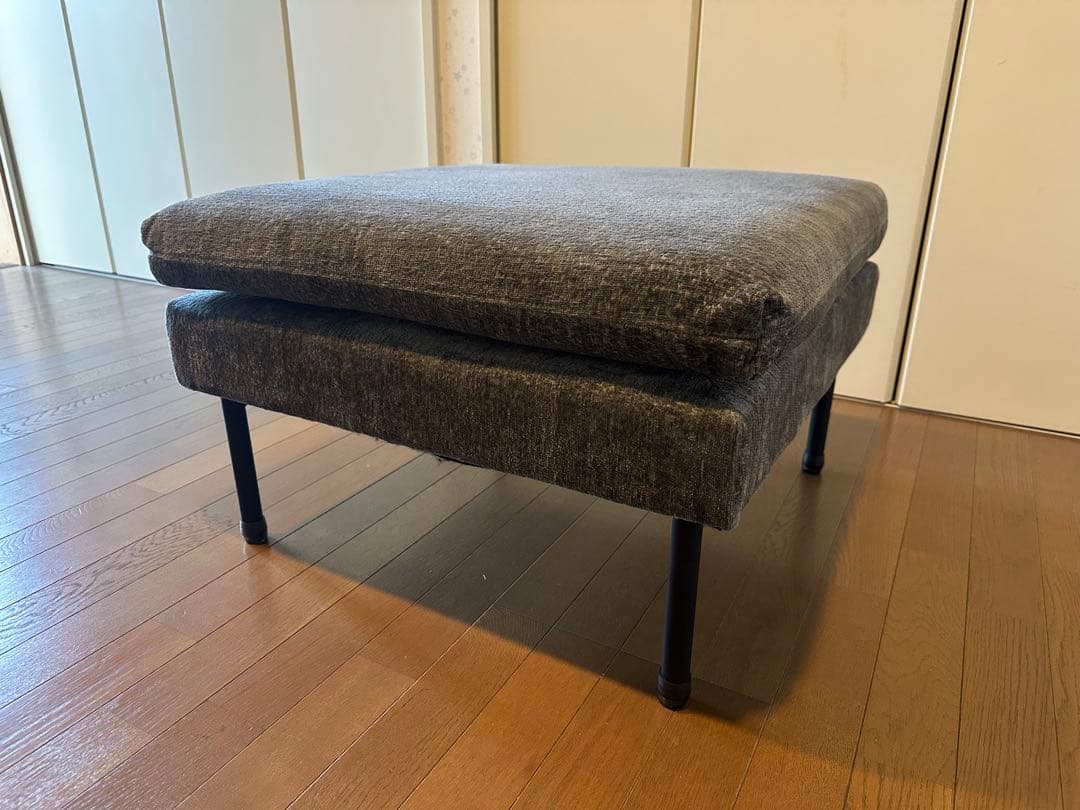 オットマン　モダンデコ　ストーングレー　ZONA MODERN DECO（モダンデコ） 2人掛けソファー オットマン ZONA専用