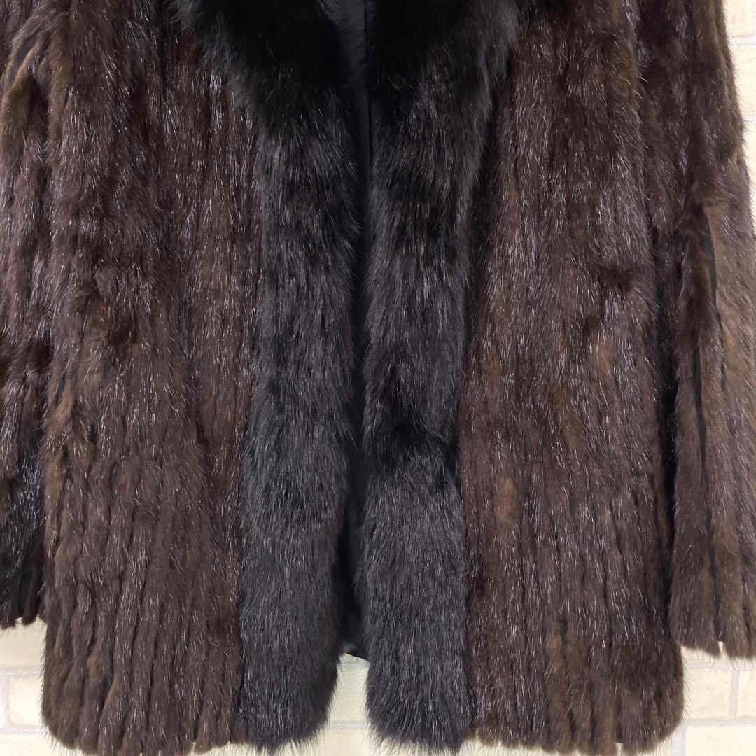 SAGA MINK サガミンク 毛皮 リアルファー ミンク コート サイズ11