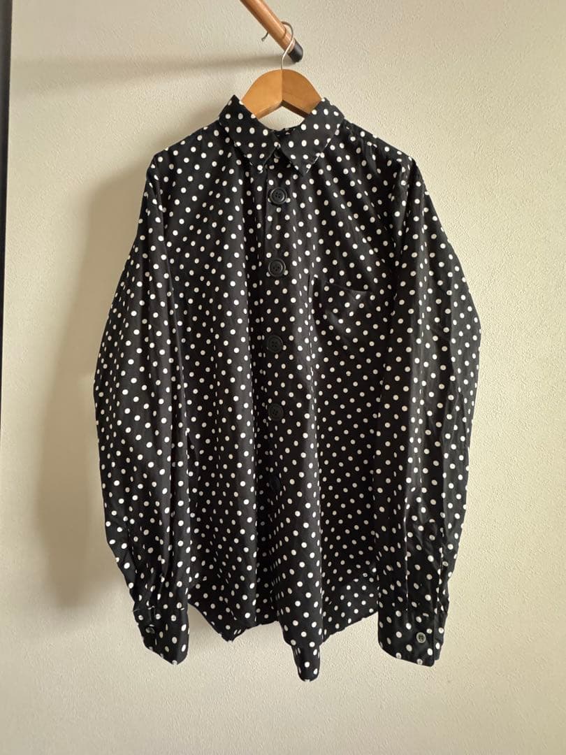 み*う様 14SS BLACK COMME des GARCONS ドットシャツ CDGコムデギャルソン限定ポルカドット シャツ | コムデギャルソン