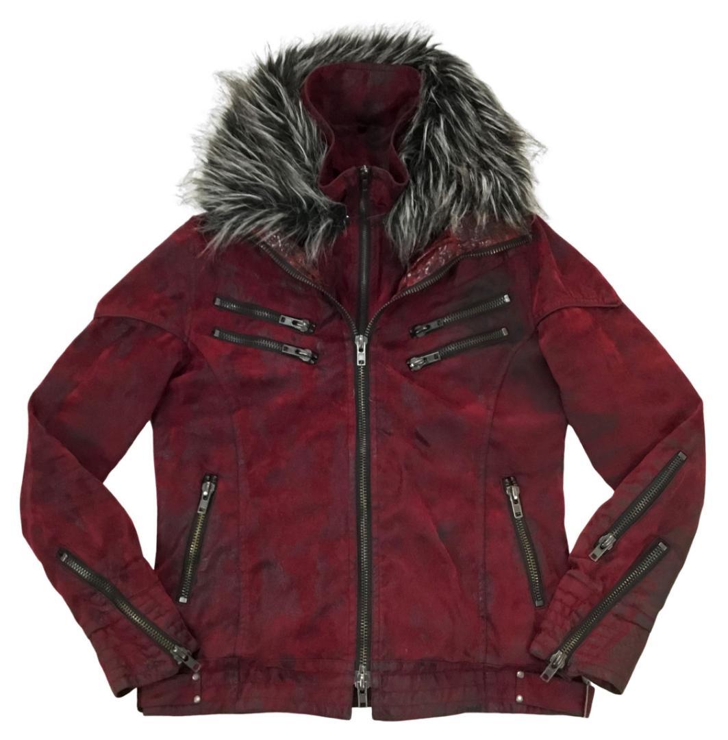 VICE FAIRY ヴァイスフェアリー ファー付きライダースジャケット