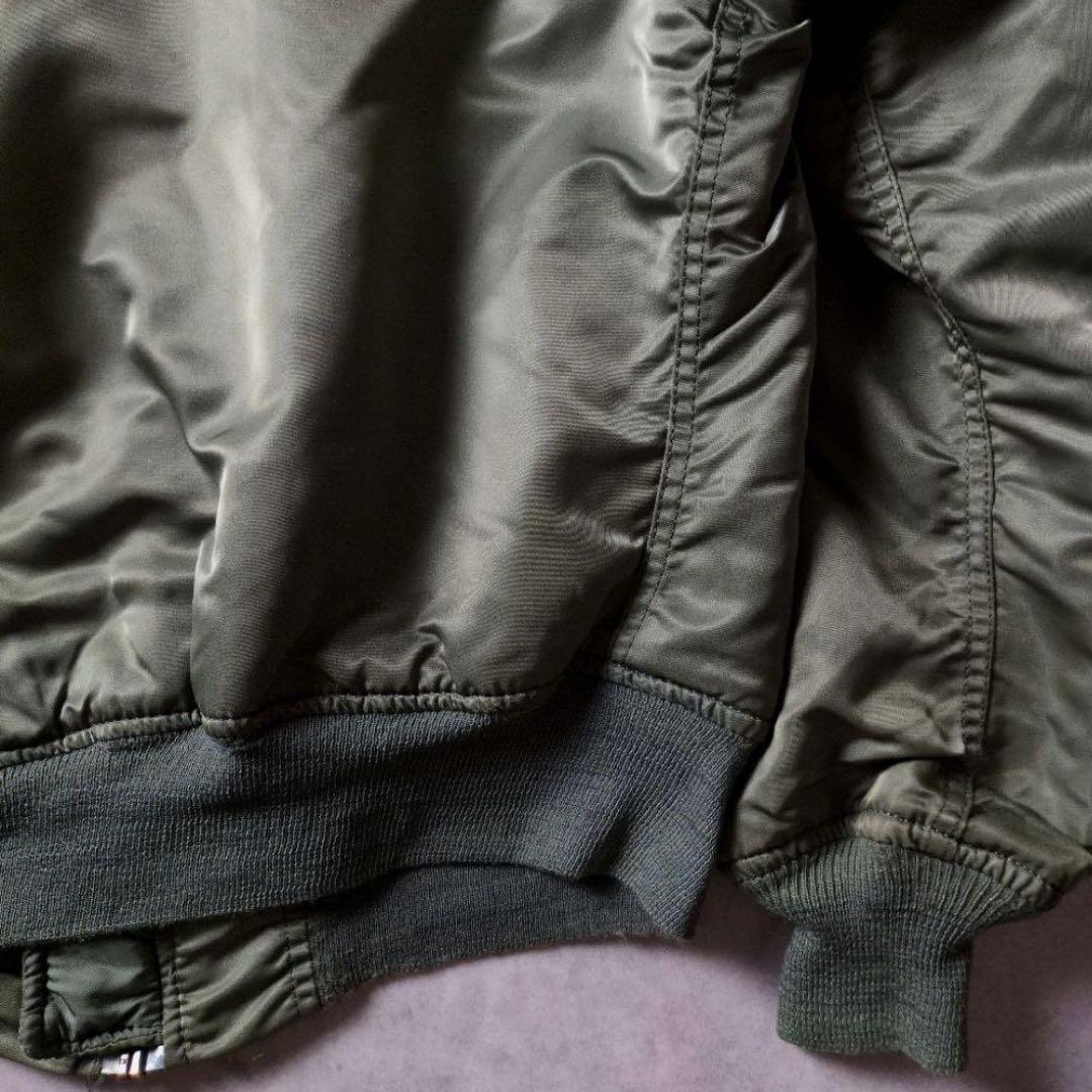 80s 90s USA製 ALPHA 3本線 IDEAL 民生品 MA-1 - メルカリ